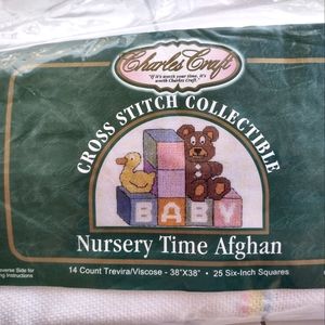 Cross Stitch Nursery Time Afghan